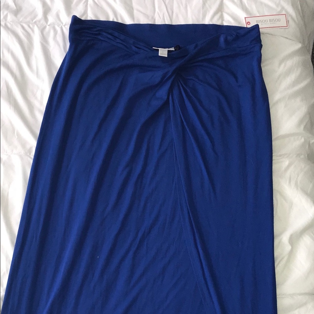 Bisou Bisou Royal Blue Maxi Skirt